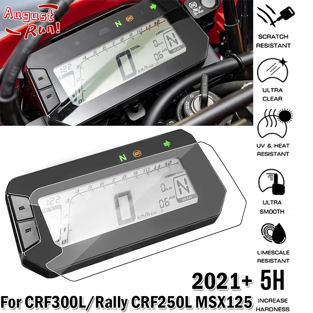 

For Honda CRF300L Rally CRF250L CRF MSX125 Grom 2021+ Motorcycle Accessories Cluster Scratch Protection Film Screen Protector