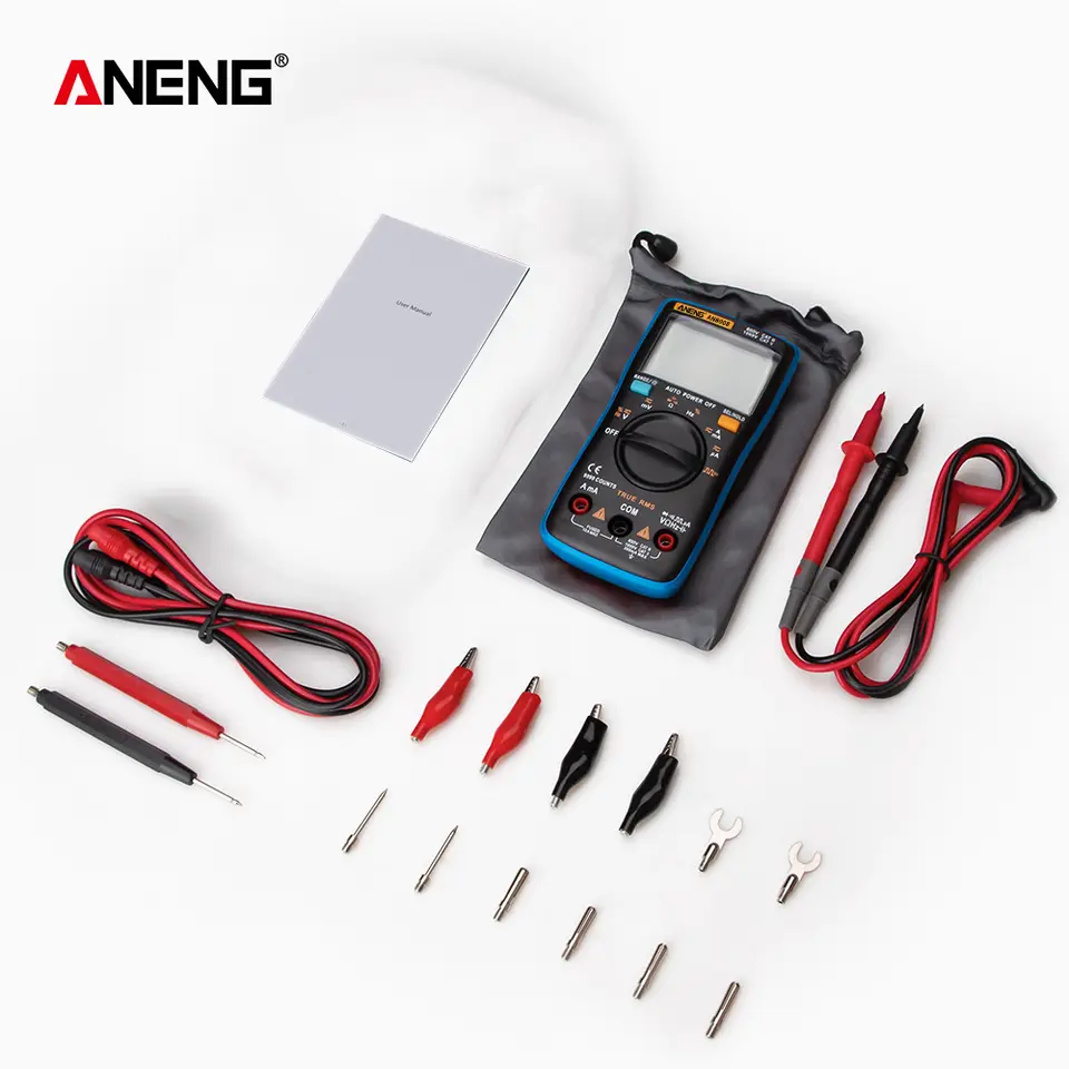 ANENG AN8008/AN8009 Mini Digital Multimeter Rm 409b Double Fuse Auto-range Medidor EléctricoTrue-RMS Transistor Capacitor Teste image 12
