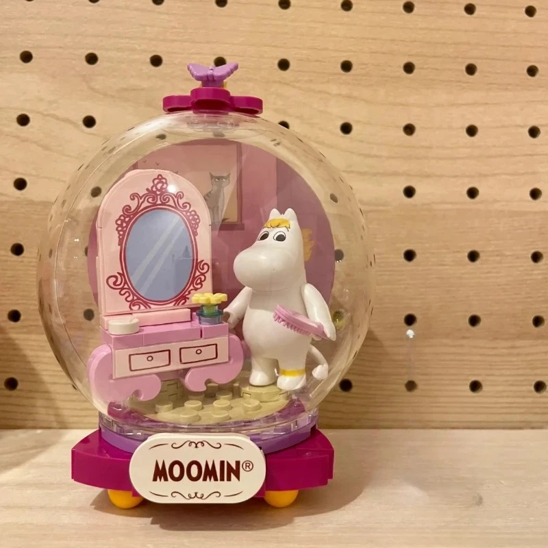 Pantasy Building Blocks Moomin Roaming Series Cartoon Crystal Ball Pendant Toy Gift