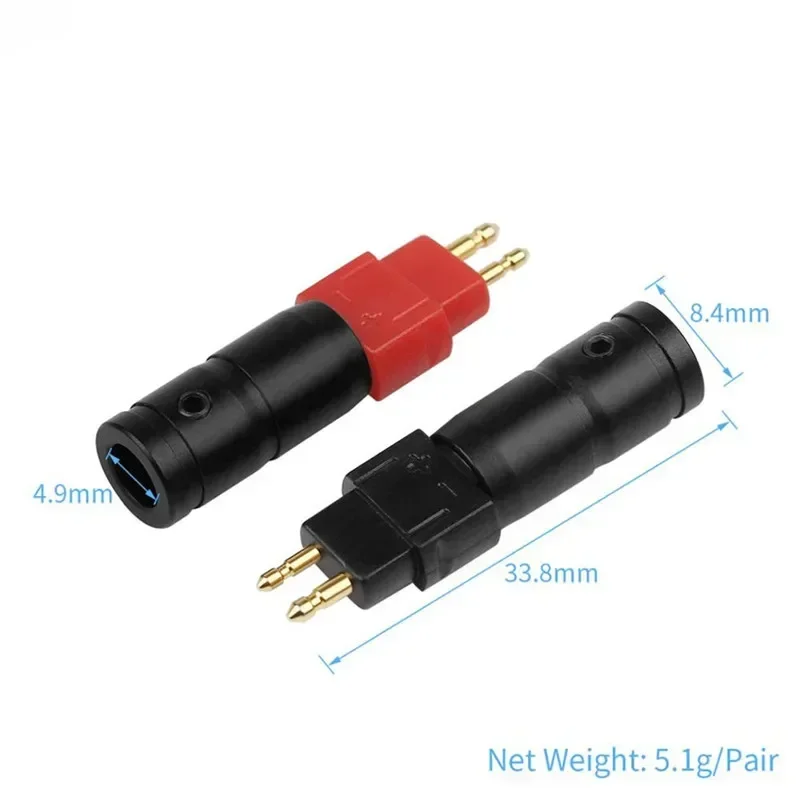 Premium Earphone Plug Headphone Adapter - 2 Pin Audio Jack for HiFi Headset Speaker Terminal