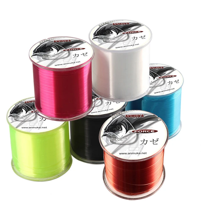 High Quality Multiple color 500m Super Strong Fishing Line Japan  Monofilament Nylon Fishing Line 2-35LB