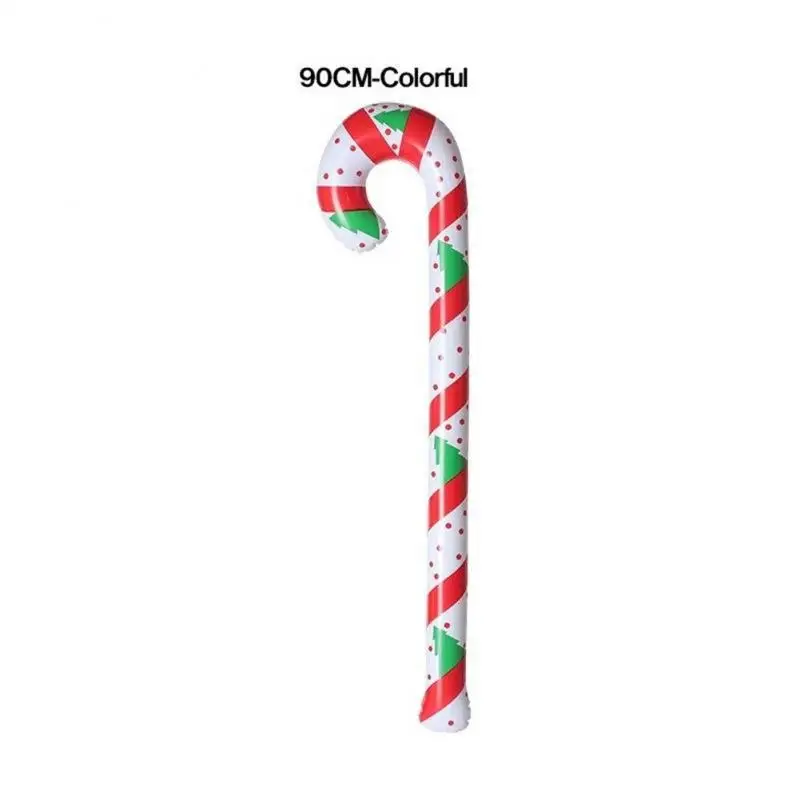Bastones de caramelo gigantes inflables para decoración navideña, 90/120 cm, para fiestas de Navidad y Año Nuevo