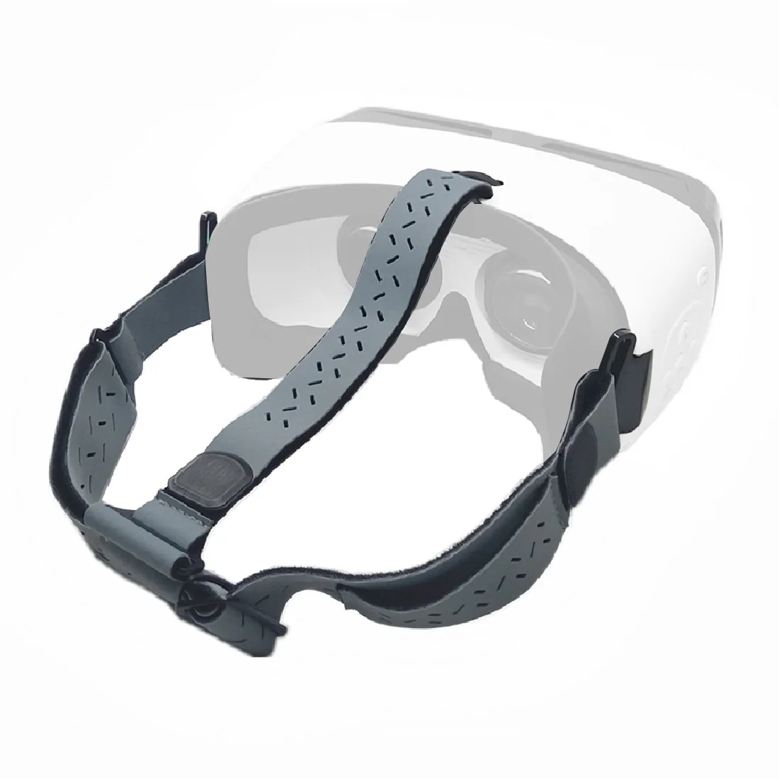 Lot de 2 sangles de protection pour drone DJI FPV gris clair, installées sur un drone pour montrer l'ajustement