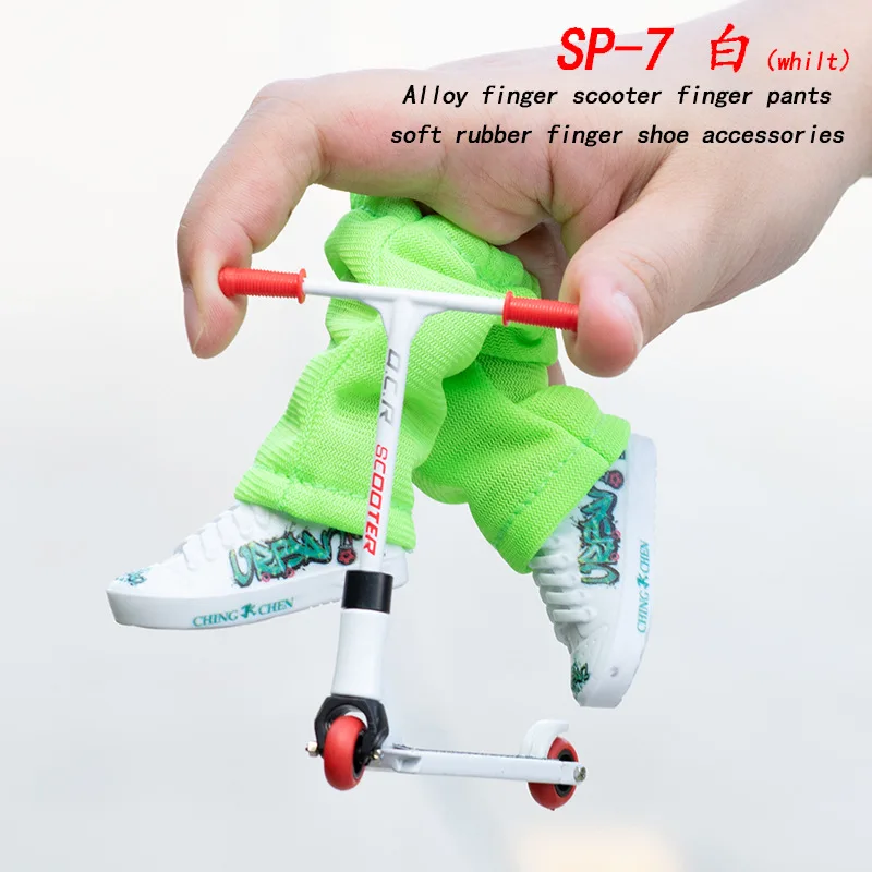 Finger Skateboard Toys Alloy Finger Scooter Mini Skateboard Pants Shoes Tools Gift