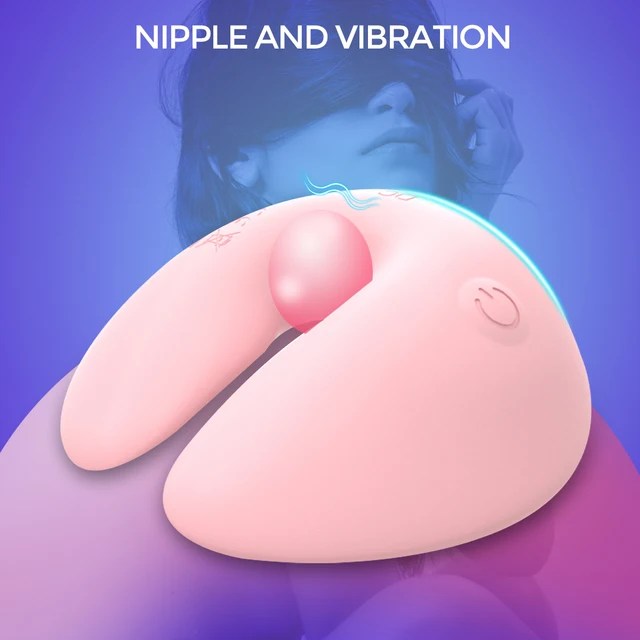 HESEKS Nipple Toy Vibrator Wireless Vibrating 10 Modes Vibration Silicone Nipple Massager Stimulator Female Nipple