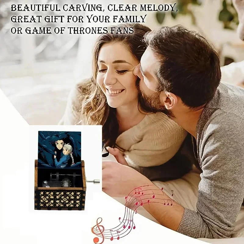 Wooden Music Box Anime Theme Merry Go Round of Life