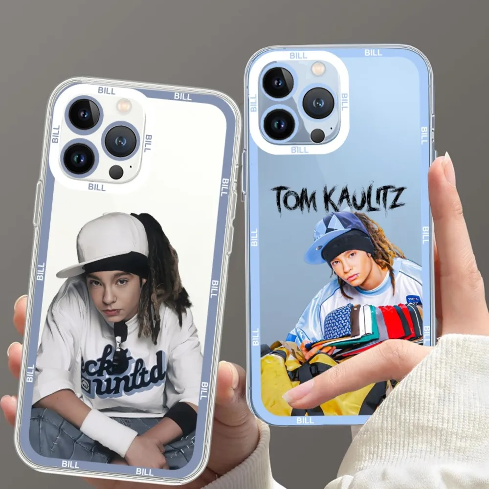 Tokio Hotel Bill Kaulitz Custodia Per Telefono Per Iphone 11 12 Mini 13 14 15 Pro Max Guscio Trasparente