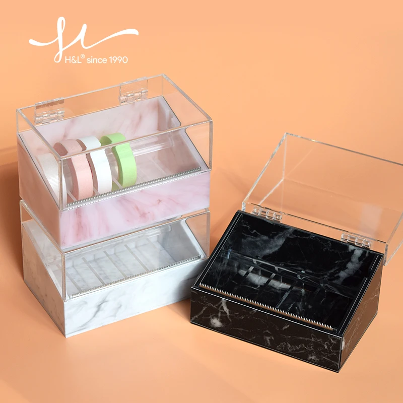 

Lash Romance Eyelash Tape Cutter Split Design Pink White Black Tape Cutter High Quality Women Makeup Tools