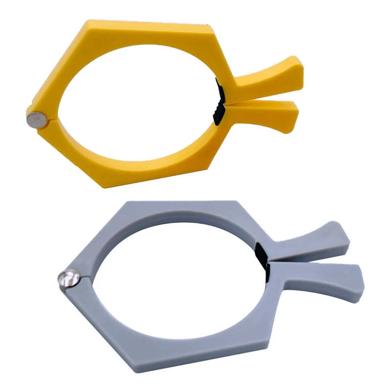 

2Pcs Thermal Sublimation Fixed Cup Holder Pincher Tool For 20 Oz Sublimation Blanks,Pinch Tumbler Clamp Grip Tool Gray+Yellow
