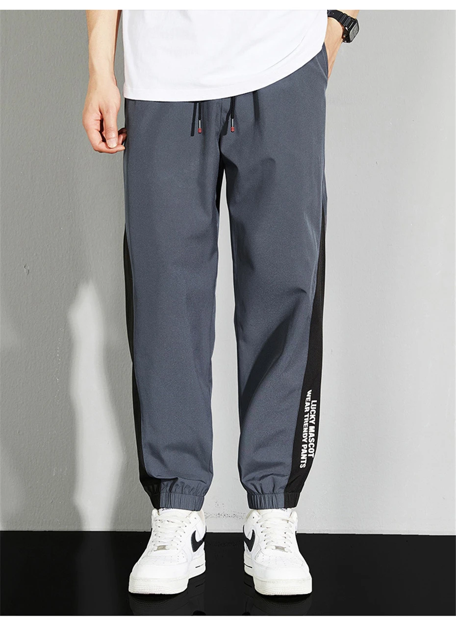 Description Picture 5 of itemSweatpants Men Jogger Pants Plus Size 8XL Fashion Casual Patchwork Trousers Male Big Size Joggers Elastic Waist