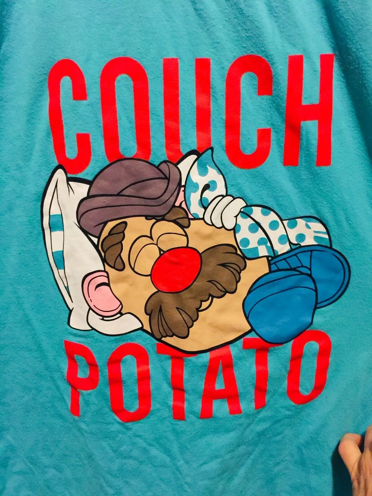 Mr Potato Head Divano Potato Y Y T-Shirt Uomo Blu Taglia M