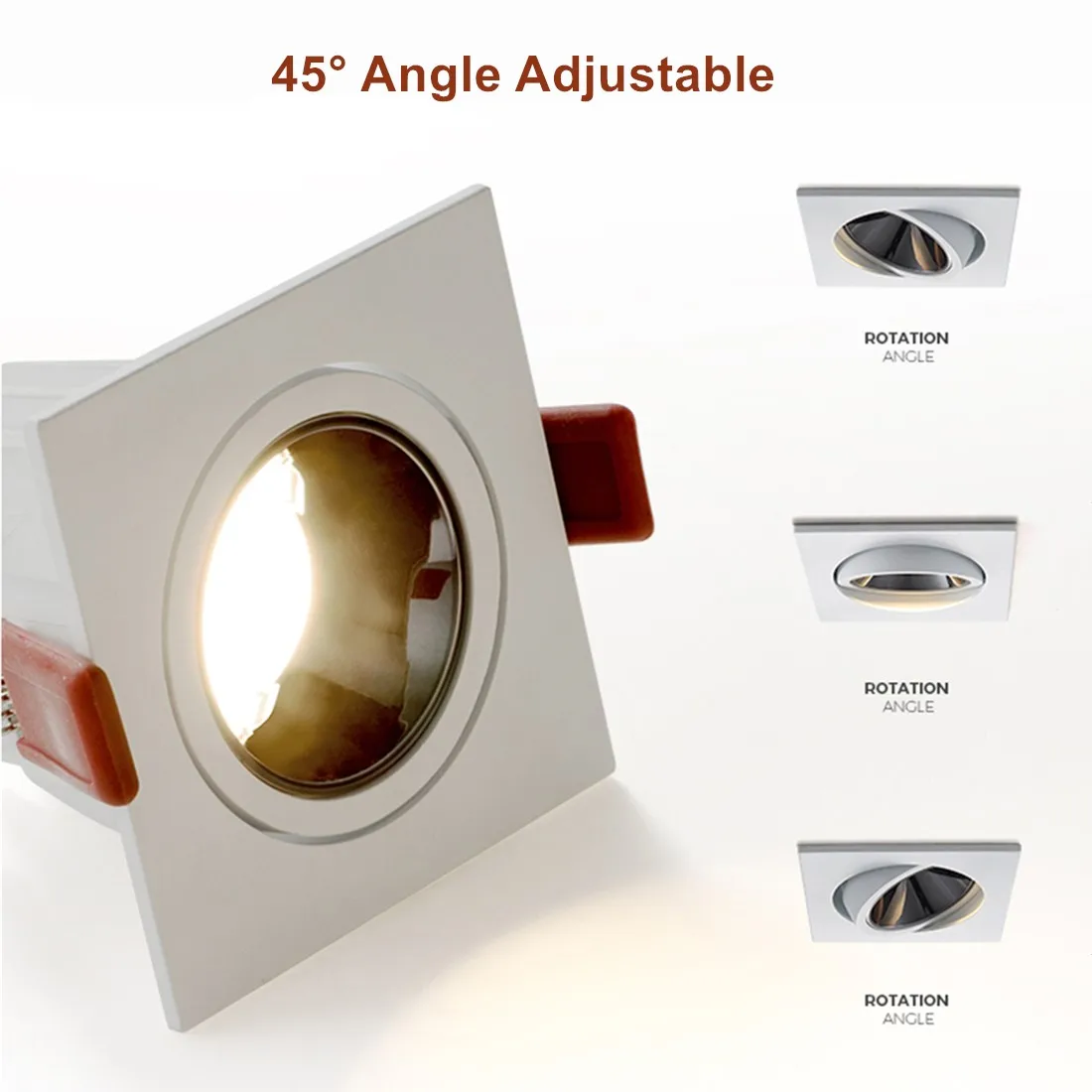 LED Recessed Downlights Anti-glare Angle Adjustable 7W 12W AC85-265V Dimmable Ceiling Spotlight Indoor Bedroom Living Lighting led downlight,recessed ceiling spotlight,ceiling lamps