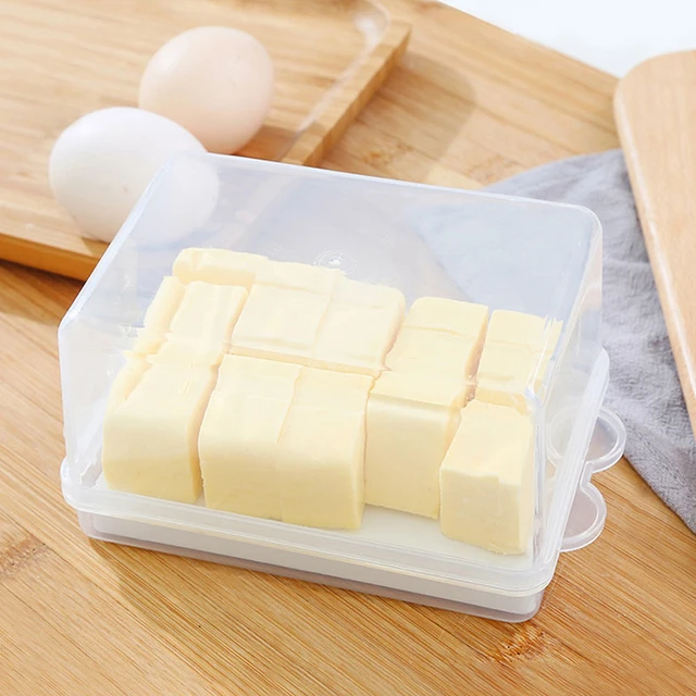 Butter Cutting Box Tofu Cutter With Cover, Rectangular Cheese