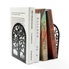2Pcs Bird Group Bookends Tree of Life Bookends Metal Heavy Duty Desktop Home Office Supplies Storage Books Gift for Book Lovers 5