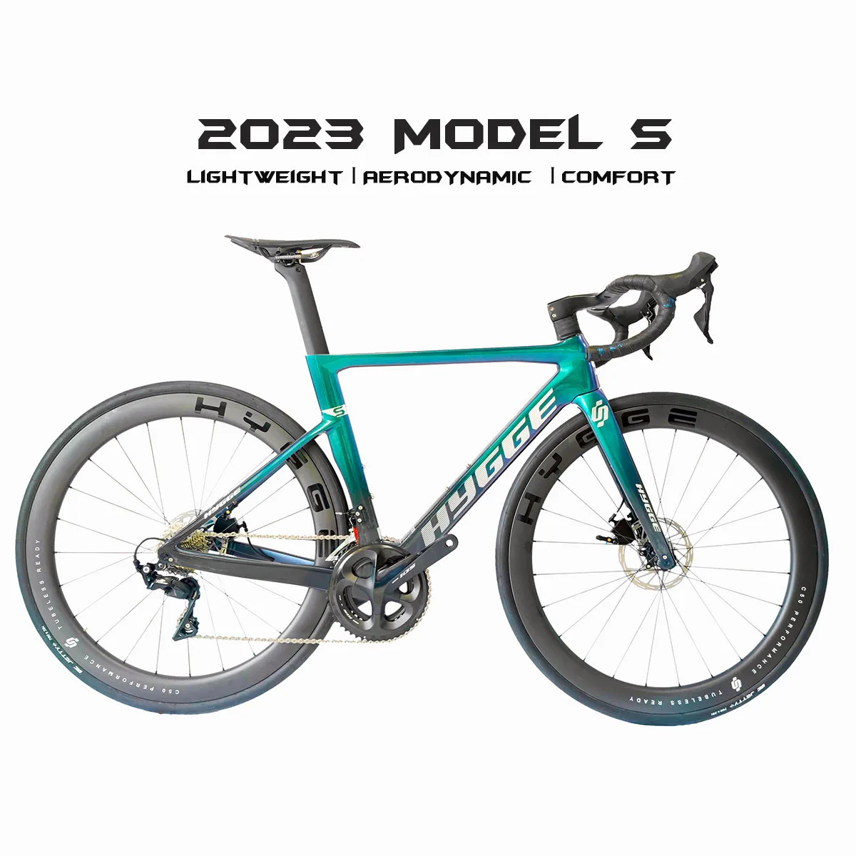 Hygge 2023 Model S, Road Bicycle Frame, Bicycle Carbon Frame, Disc Road