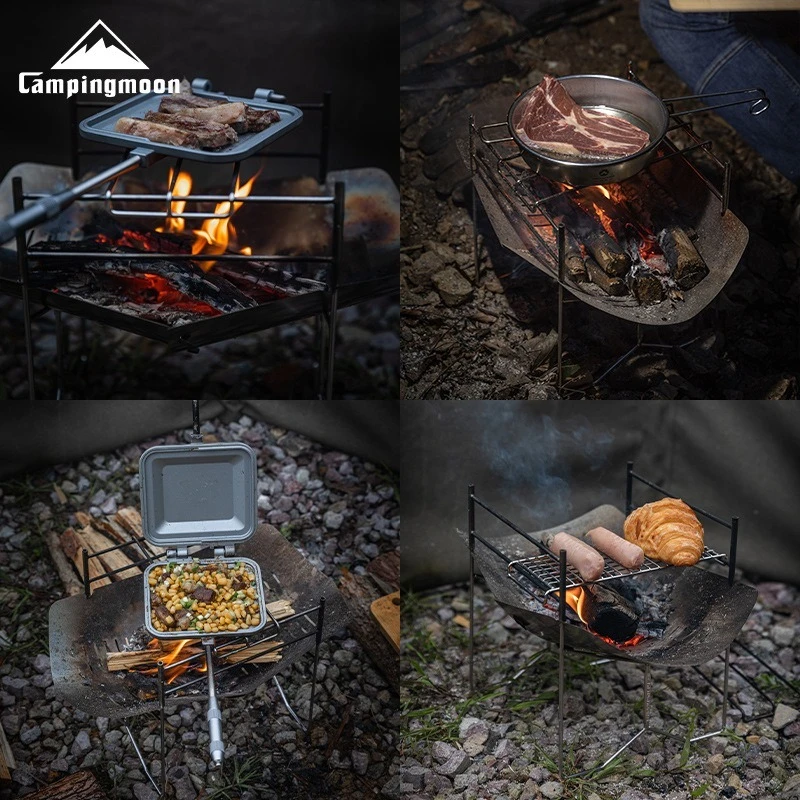 Folding Stainless Steel Camping BBQ Grill 3