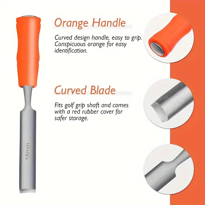 Golf Grip Tape Remover Tool, Graphite/Steel Shaft Golf Club Grip Replacement Accessory