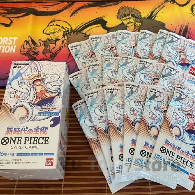 Bandai One Piece Op-05 Risveglio Della Nuova Era Tcg Original Collection Card Versione Giapponese Child Boy Toy Birthday Gift Figure