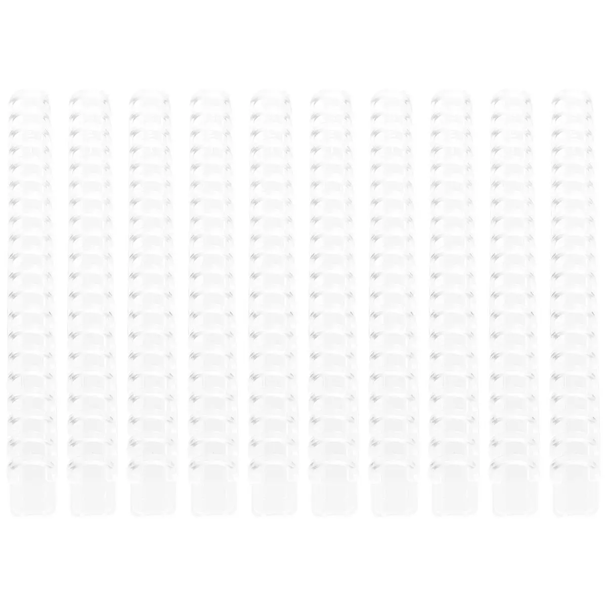 10Pcs A5 20홀 푸시풀 바인딩 스트립 프리미엄 플라스틱 파일 바인더 사무실 학교 비즈니스 바인더용 경량 휴대용