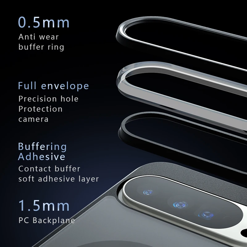 Shockproof Magnetic Matte Case with Anti-Fingerprint Translucent Cover