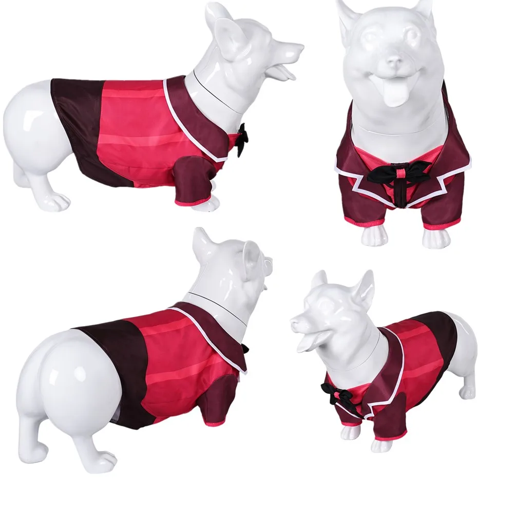 

Alastor Одежда для собак аниме мультфильм отель Косплей Костюм Одежда пальто наряды на Хэллоуин Карнавал
