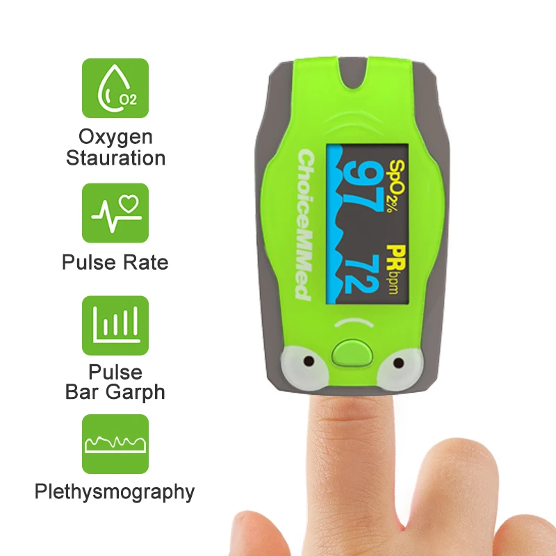 Children Finger Pulse Oximeter Blood Oxygen Saturation Monitor Pulse Rate Meter Oxiometer OLED Oximetro de dedo finger pulse oximeter