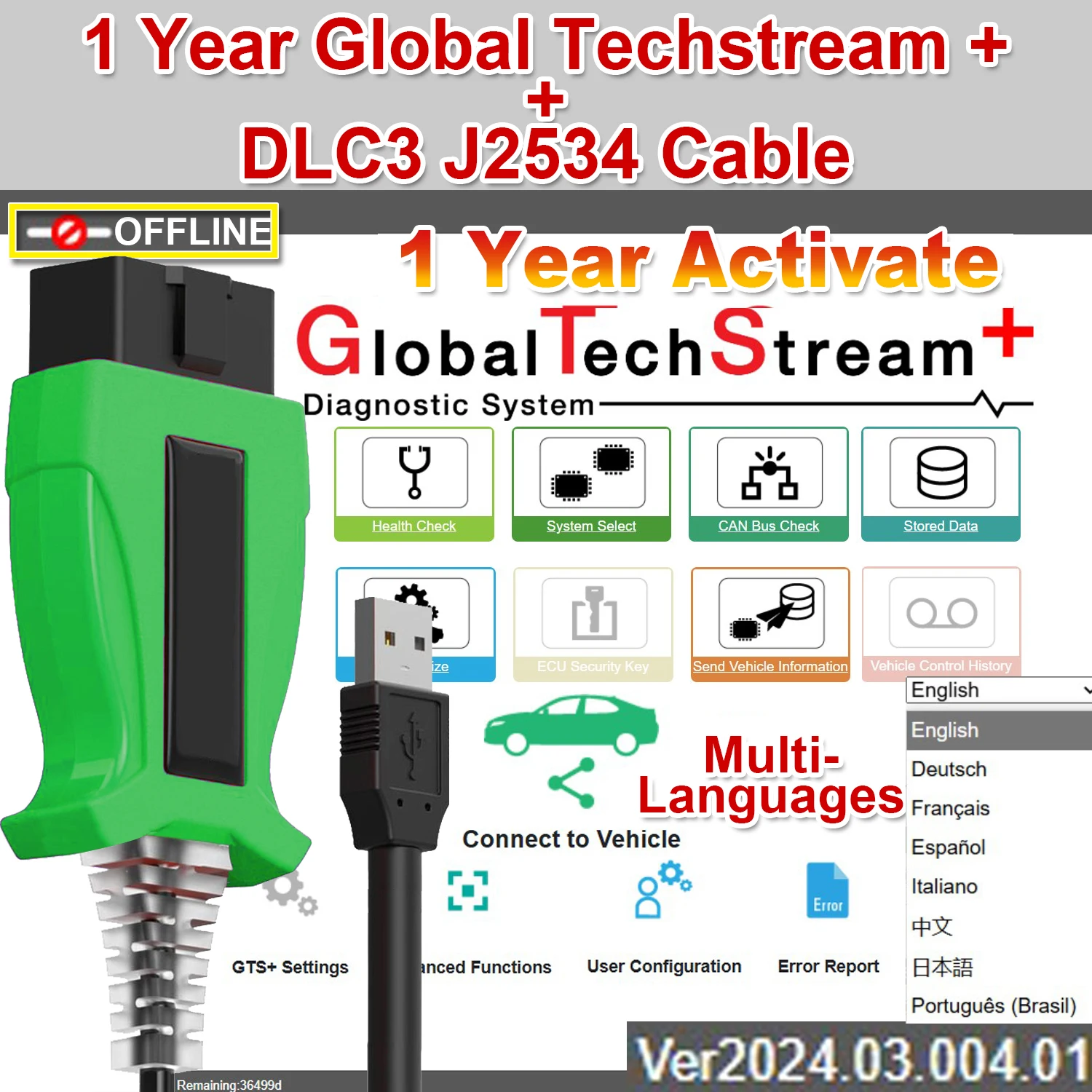 GTS+ グローバルテックストリーム+ V2025.04.001 トヨタ/レクサス用1