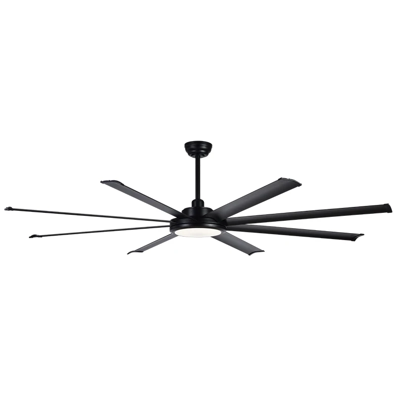 80 Inch Industrial Ceiling Fans With Lights Indoor/Outdoor Ceiling Fan with Remote Control Noiseless for Patio Porch Garage