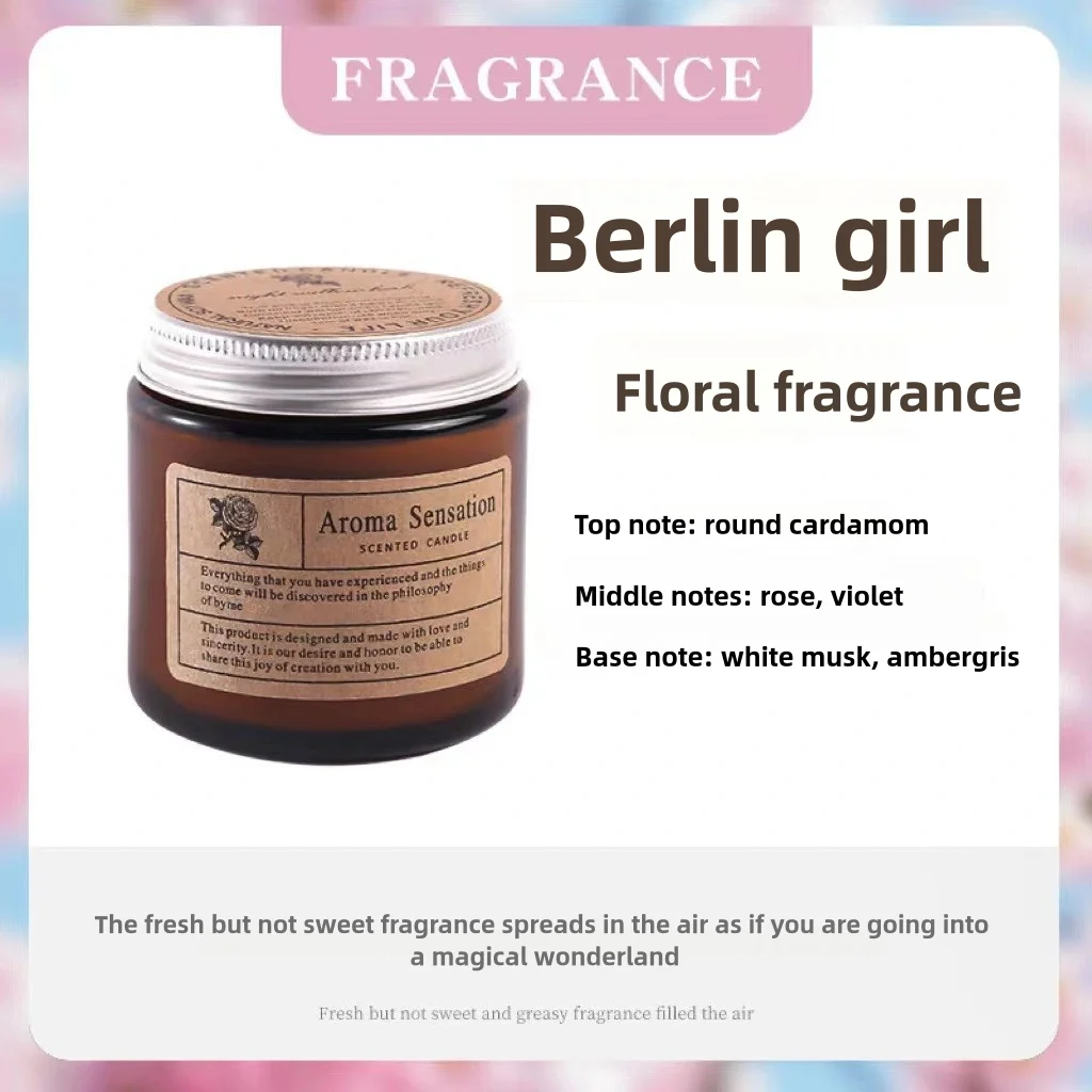 Luxury Aromatic Soy Candle Gift for Home and Wedding Decor