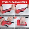 EZARC Hand Staple Gun Kit for Woodworking with 1000 Staples and Staple Remover, Light Duty Stapler and Nail Gun for DIY Crafts 4