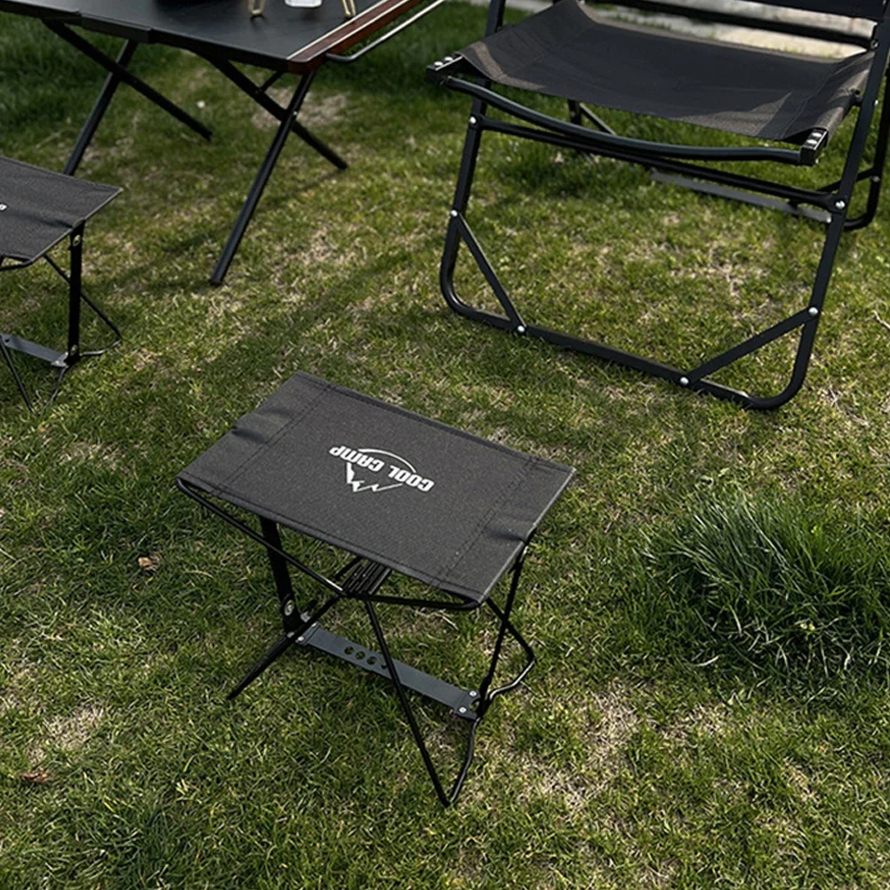 Oxford Cloth Camping Stool Hold Up To 100KG Folding Stool Fishing Chair for Subway Train Queuing Picnic Camping Fishing