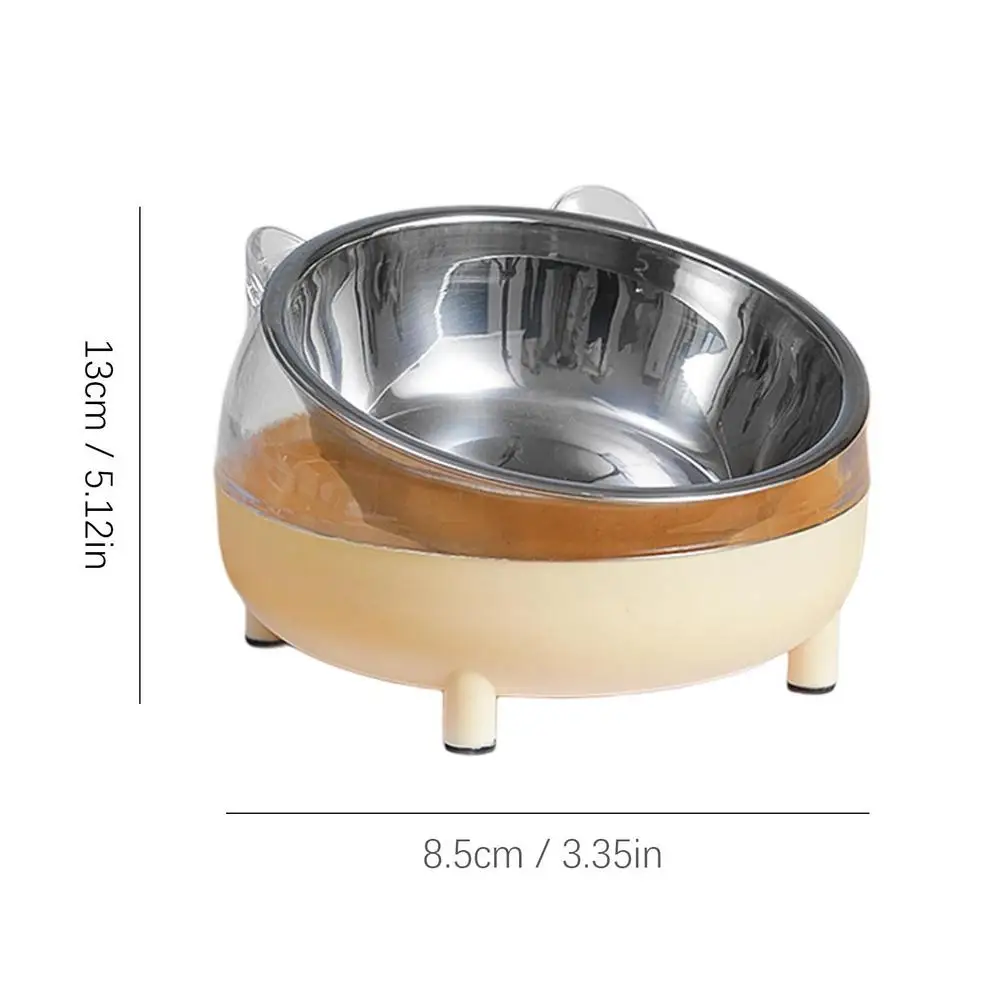 Raised Pet Bowls for Cats and Dogs, Outdoor Elevated Dog Cat Food and Water Bowls Stand Feeder on Aluminum Legs with 2 Stainless Steel Bowls Sizes