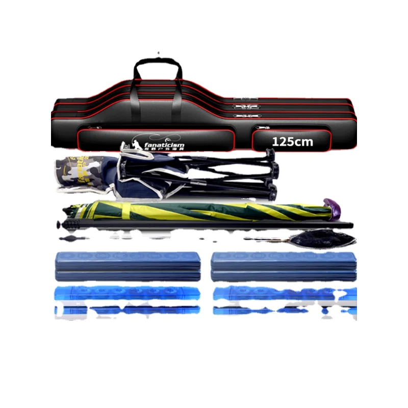 

Portable Large Capacity Fishing Rod Bag, Fishing Tackle Bag, Waterproof, Multi-Functional, Big Belly Fish Bag