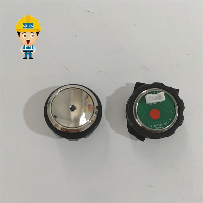 SEESYSBN86401AElevatorPushButtonRedLightMirrorSurfaceUsefor