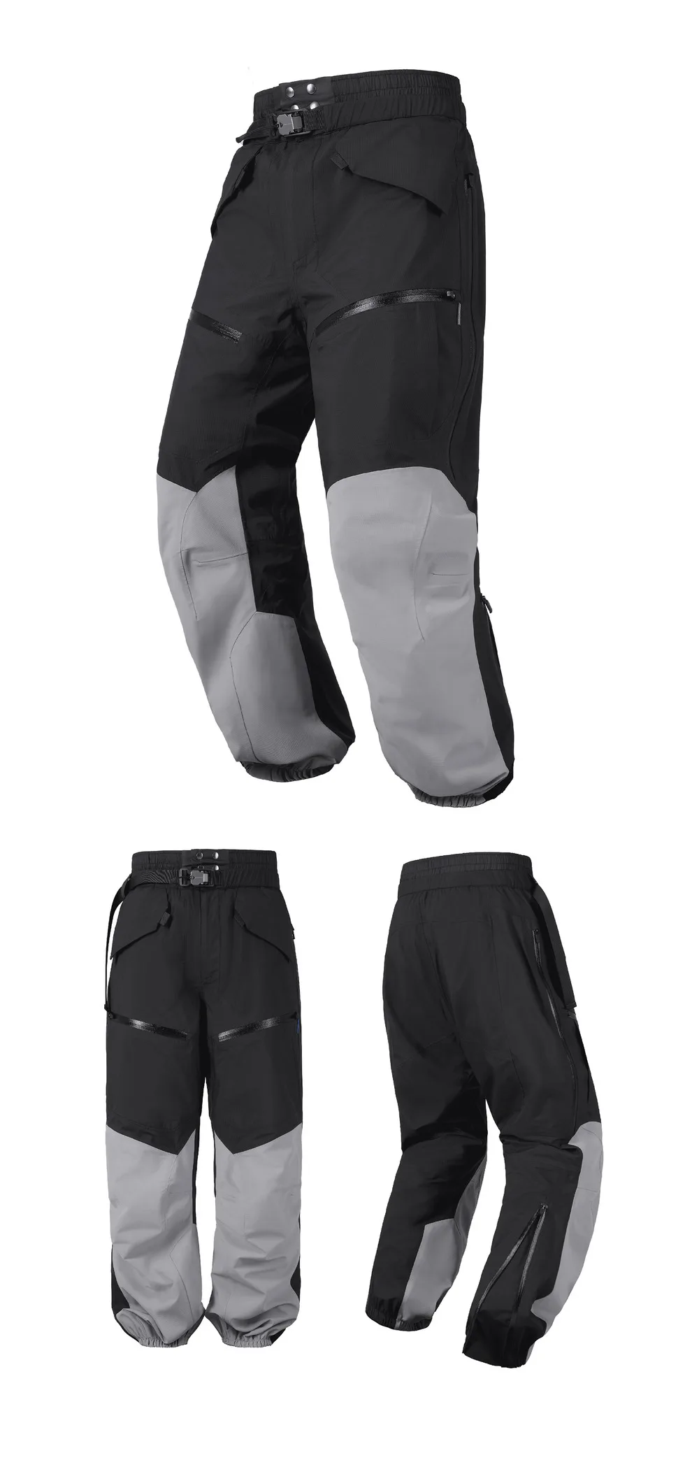 Reindee Lusion 23aw All-weather hard-shell 3L outdoor ski pants rubbered waistband multiple pockets side zipper techwear