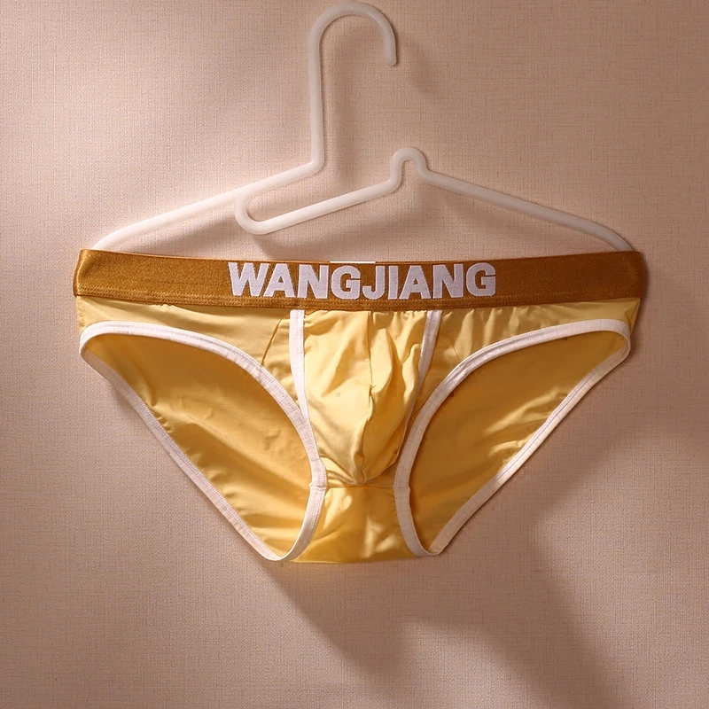 Ultra-Thin Breathable Ice Silk Men's Underwear Men's Briefs with Holes Capsule Lifting Testes Bullet Separated Sexy Boxers Men