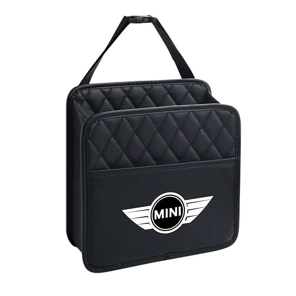Organizer 2 in 1 per Sedile Posteriore Auto, Borsa Portaoggetti da Viaggio, Contenitore Essenziale per Interni Auto, Accessori per MINI