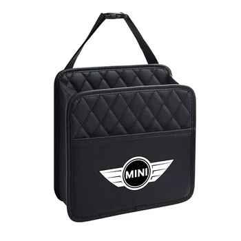 Organizer 2 in 1 per Sedile Posteriore Auto, Borsa Portaoggetti da Viaggio, Contenitore Essenziale per Interni Auto, Accessori per MINI