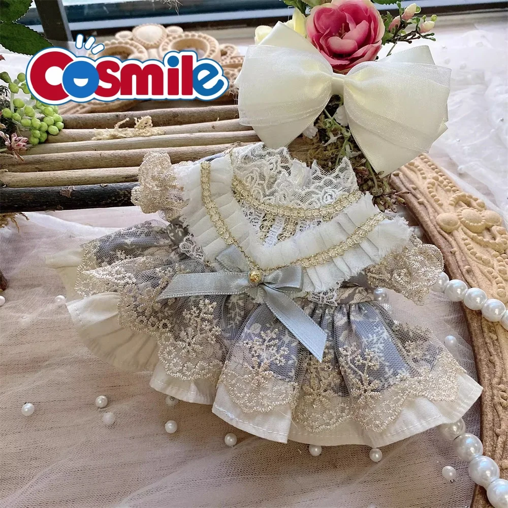 

Cosmile Original Hand-made Doll Clothes Clothing Blue White Dress For 10cm 15cm 20cm Cos Party Outfit XM Lovely Cosplay C