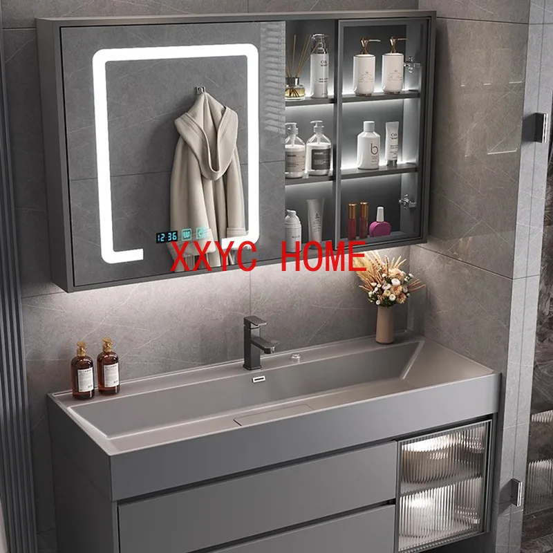 

Многофункциональные узкие Шкафы для ванной комнаты, органайзер для макияжа, шкафы для ванной комнаты, зеркало с зеркальной фурнитурой светильник YX50BC