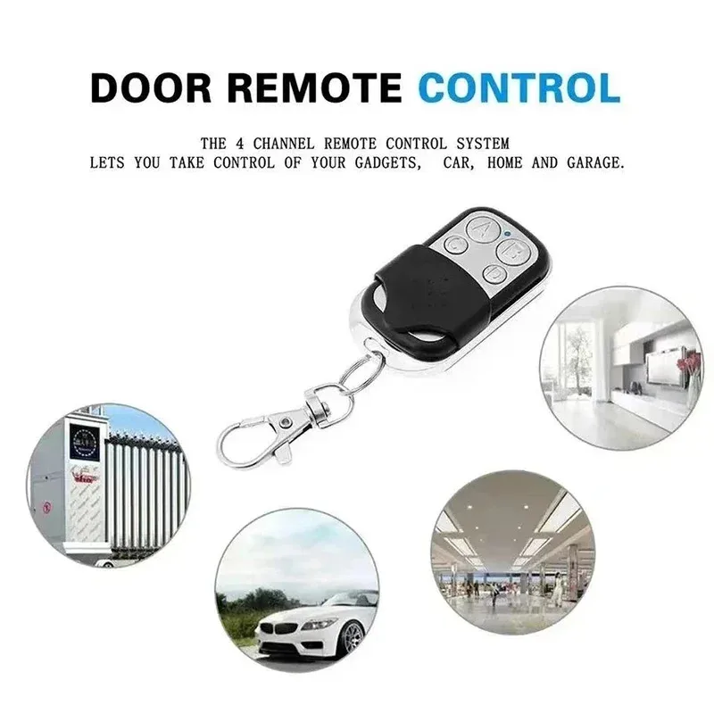 5/10PCS Remote Control Copy 433MHZ Key Electric Garage Wireless Remote Control Metal 4 Button
