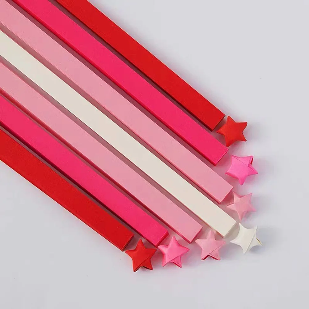 2160 Strisce Di Carta Per Origami A Forma Di Stella – 1x24 Cm – Kit Fai Da Te Per Creare Stelle Della Fortuna, Relax E Hobby Creativo - 3
