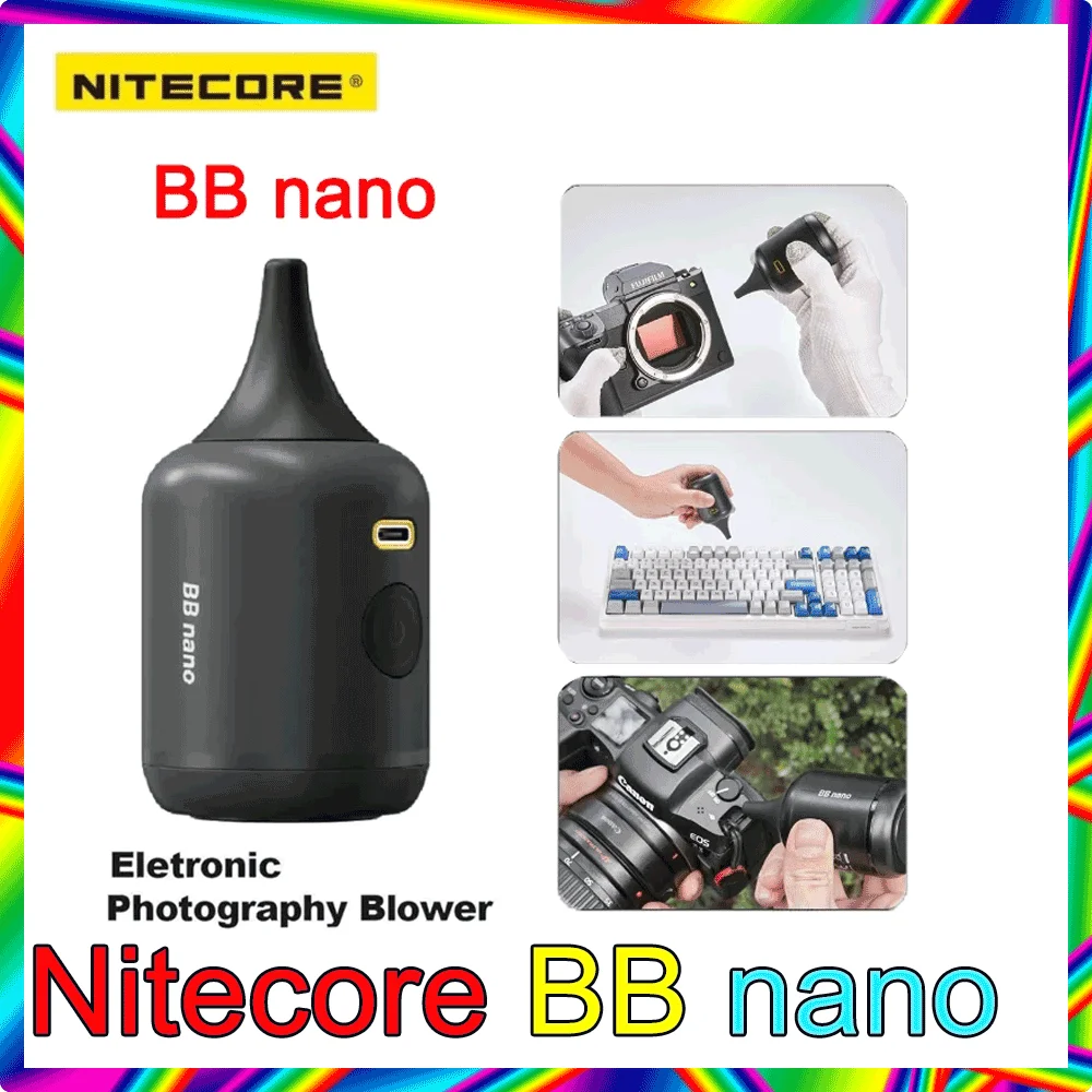 Nitecore BB 나노 전자 송풍기,  사진 송풍기, 다기능 휴대용 송풍기, 카메라 렌즈 청소 도구