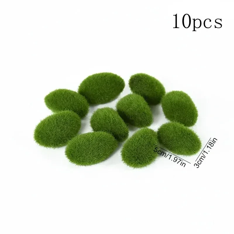 Simulated Moss Stone Ornaments, Artificial Moss Stone Balls, Moss Stone Background Walls, Flower Pot Decoration Creative Crafts