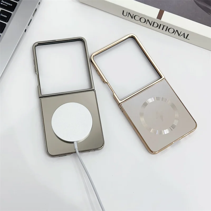 Sleek Magnetic Matte Shockproof Phone Case with Wireless Charging