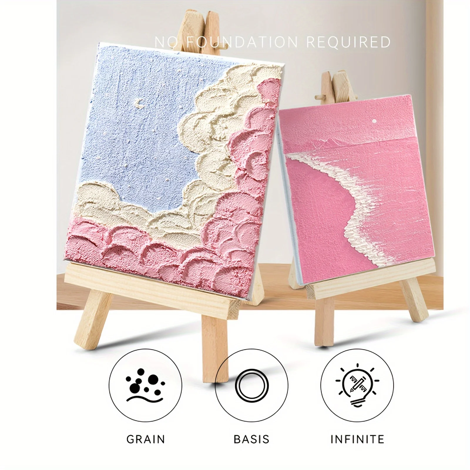 Akrylowa pasta modelująca rozprowadzana po powierzchni płótna