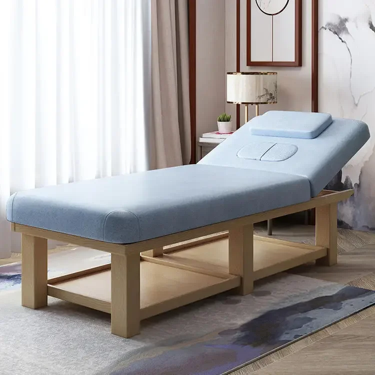 

Wooden Beauty Tattoo Massage Bed Speciality Physiotherapy Massage Table Ear Cleaning Lettino Estetista Salon Furniture Fold