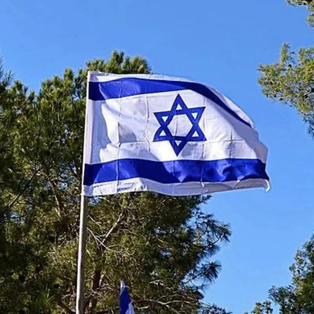 90X150cm Israel National Flag Hanging Wear-resistant Polyester ISR IL Israeli National Flags Banner For Home Decoration 60x90cm