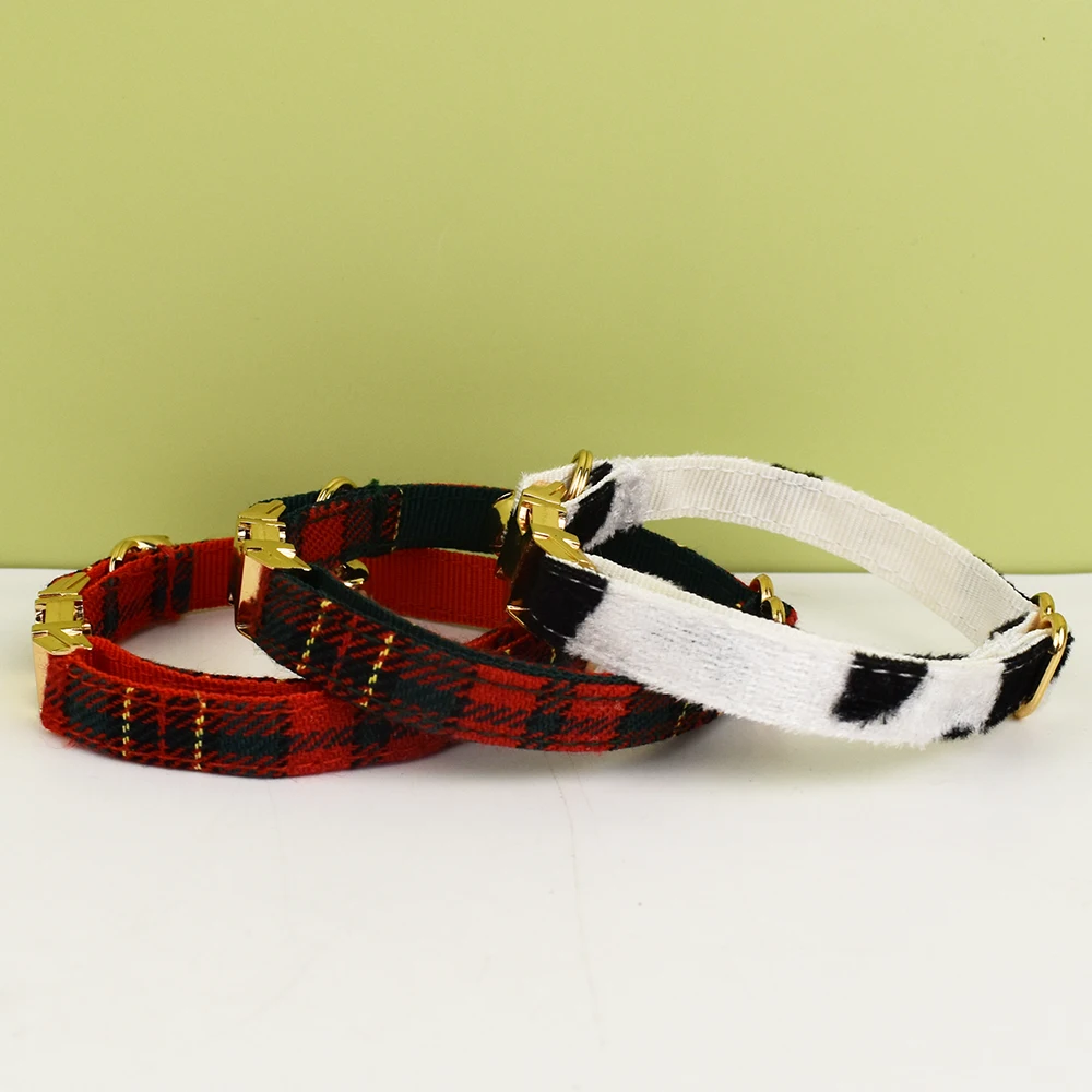 Cat Collar Bowknot Adjustable Safety Personalized pet collar Customized Name Soft 4