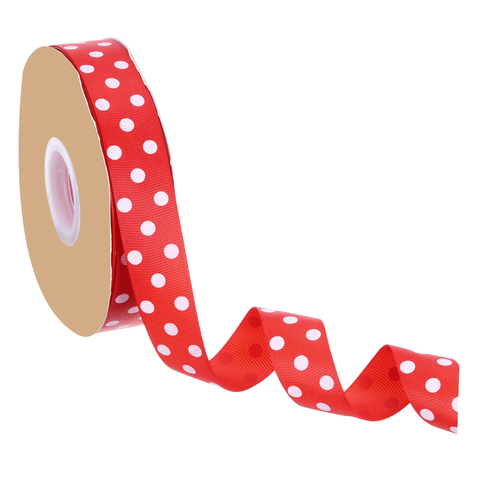 

48 Yard 6.35cm Polka Dot Craft Grosgrain Ribbon polyester Ribbon Tapes for DIY Crafts Bows Making Sewing